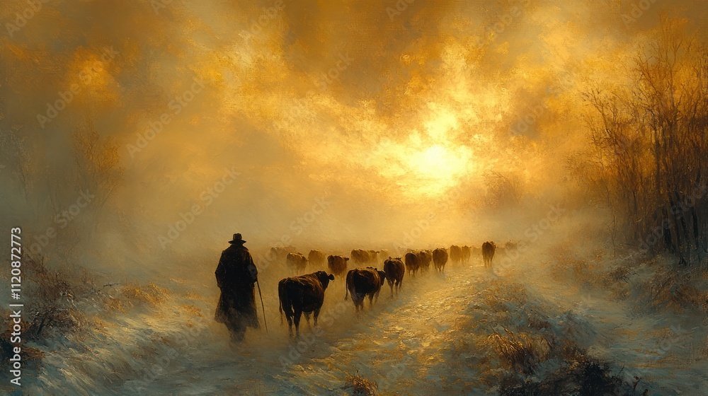 Shepherds Journey to the Manger in Bethlehem Shepherds Journey to the Manger in Bethlehem