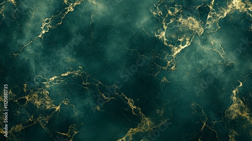 Deep Green and Gold Luxury Texture Background photo