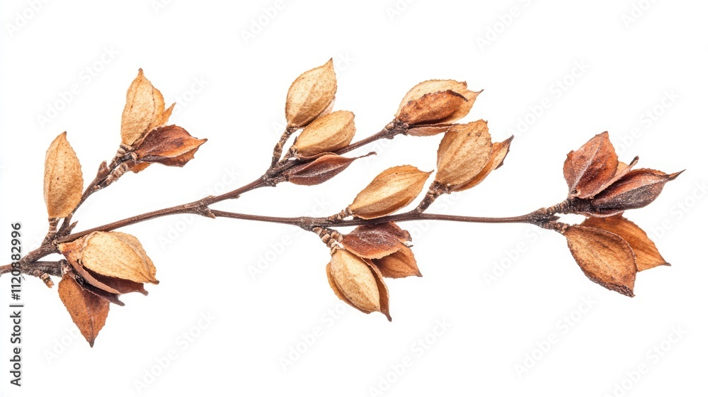 Pressed and dried elm seeds attached to a branch with green leaves, isolated on a white background, perfect for scrapbooking, floristry, and herbarium projects, botanical decor, nature-inspired elemen Pressed and dried elm seeds attached to a branch with green leaves, isolated on a white background, perfect for scrapbooking, floristry, and herbarium projects, botanical decor, nature-inspired elemen