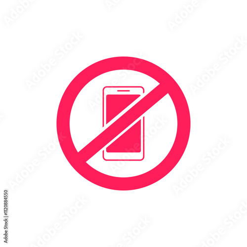 Free Download Stop using mobile phone or cellphone sign vector illustration - GFXLoad