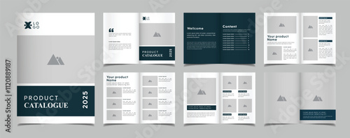 Multipurpose product catalog and company profile minimal catalog template print design