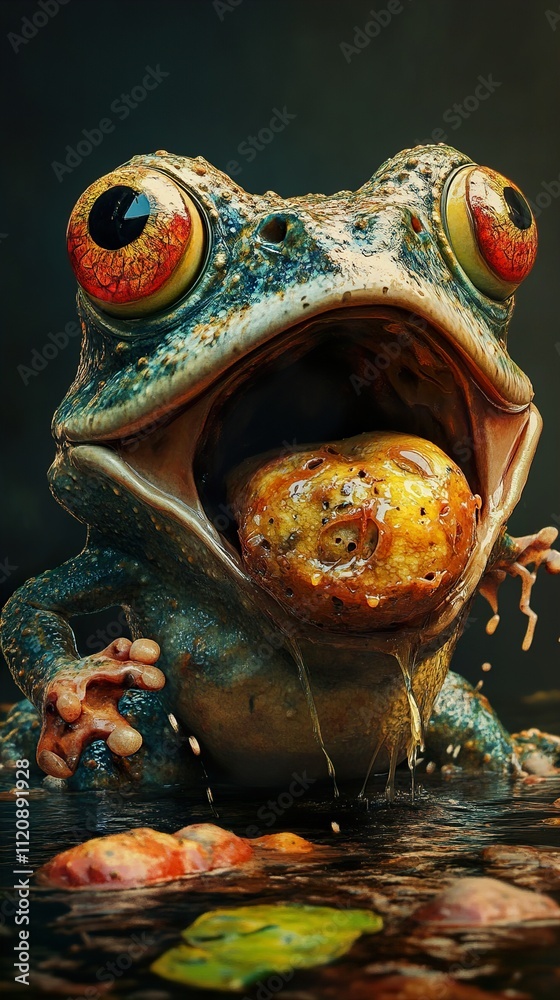 Hungry Frog: A Close-Up Look at Nature's Master Hunter Hungry Frog: A Close-Up Look at Nature's Master Hunter