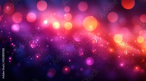 Abstract Background with Purple and Orange Gradients Soft Textures and Dreamy Bokeh