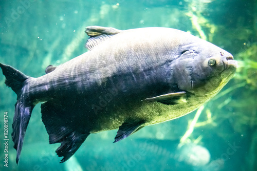 Profile large fish in water