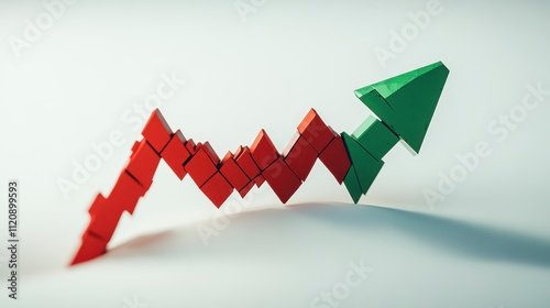 Green Arrow Symbolizing Market Recovery and Growth