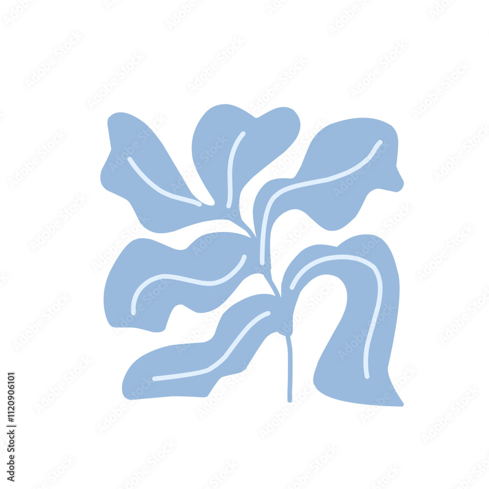 Botanical doodle background art vector Botanical doodle background art vector