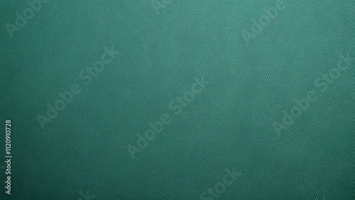 Emerald Green Denim Fabric Texture, Close-Up Top View of Plain, Smooth Surface for Backgrounds and Designs