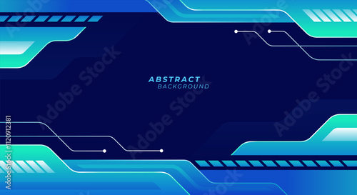 Gradient modern blue technology background