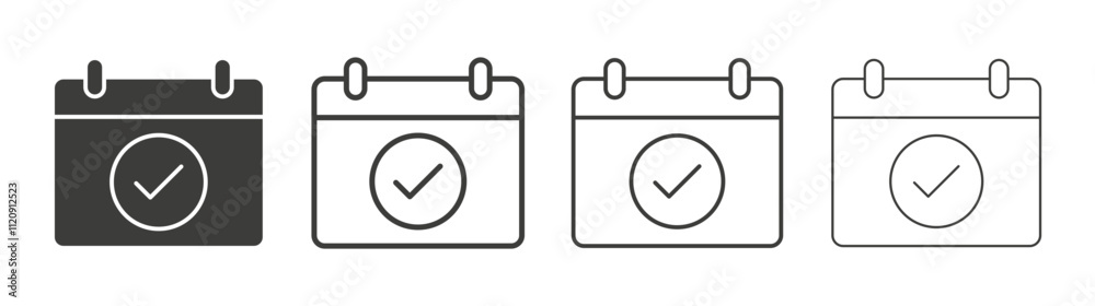 Appointment icon pack. vector illustration Appointment icon pack. vector illustration