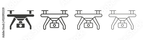 Drone icon pack. vector illustration
