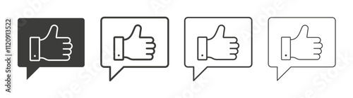 Feedback icon pack. vector illustration
