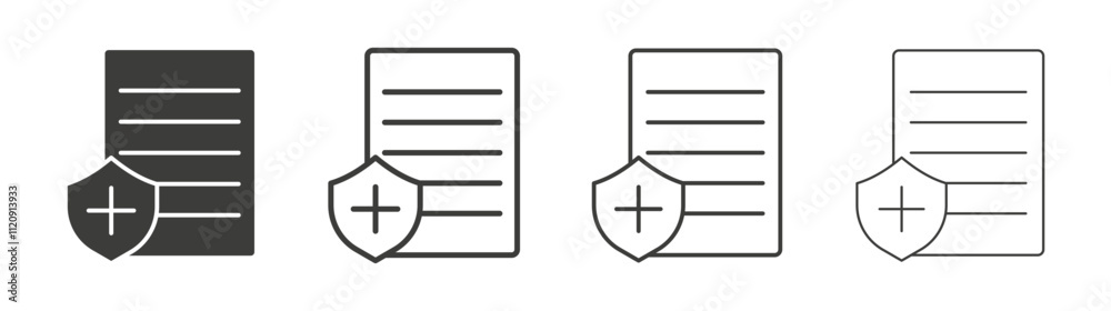 Health insurance icon pack. vector illustration Health insurance icon pack. vector illustration