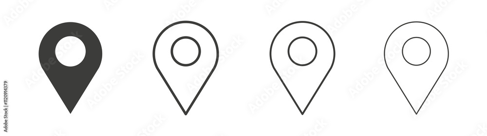 Location icon pack. vector illustration Location icon pack. vector illustration