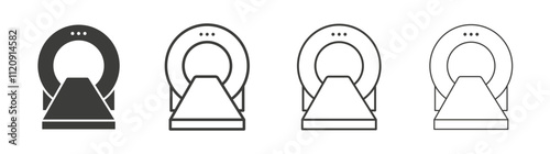 MRI icon pack. vector illustration