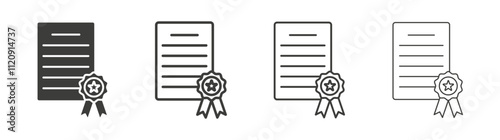 Patented icon pack. vector illustration