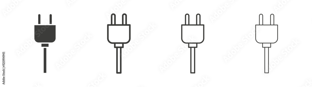 Plug adapter icon pack. vector illustration Plug adapter icon pack. vector illustration
