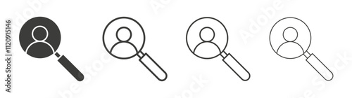 Recruitment icon pack. vector illustration