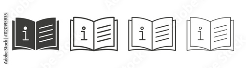 User guide icon pack. vector illustration