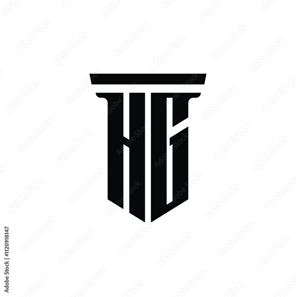 HG monogram logo design letter text name symbol monochrome logotype alphabet character simple logo HG monogram logo design letter text name symbol monochrome logotype alphabet character simple logo
