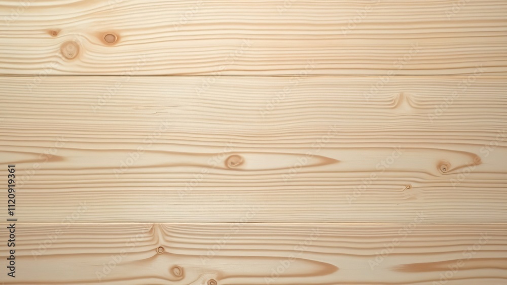 Fototapeta premium Light Wooden Background, Close-Up Top View Flat Lay Texture of Natural Light Wood Grain for Design Projects