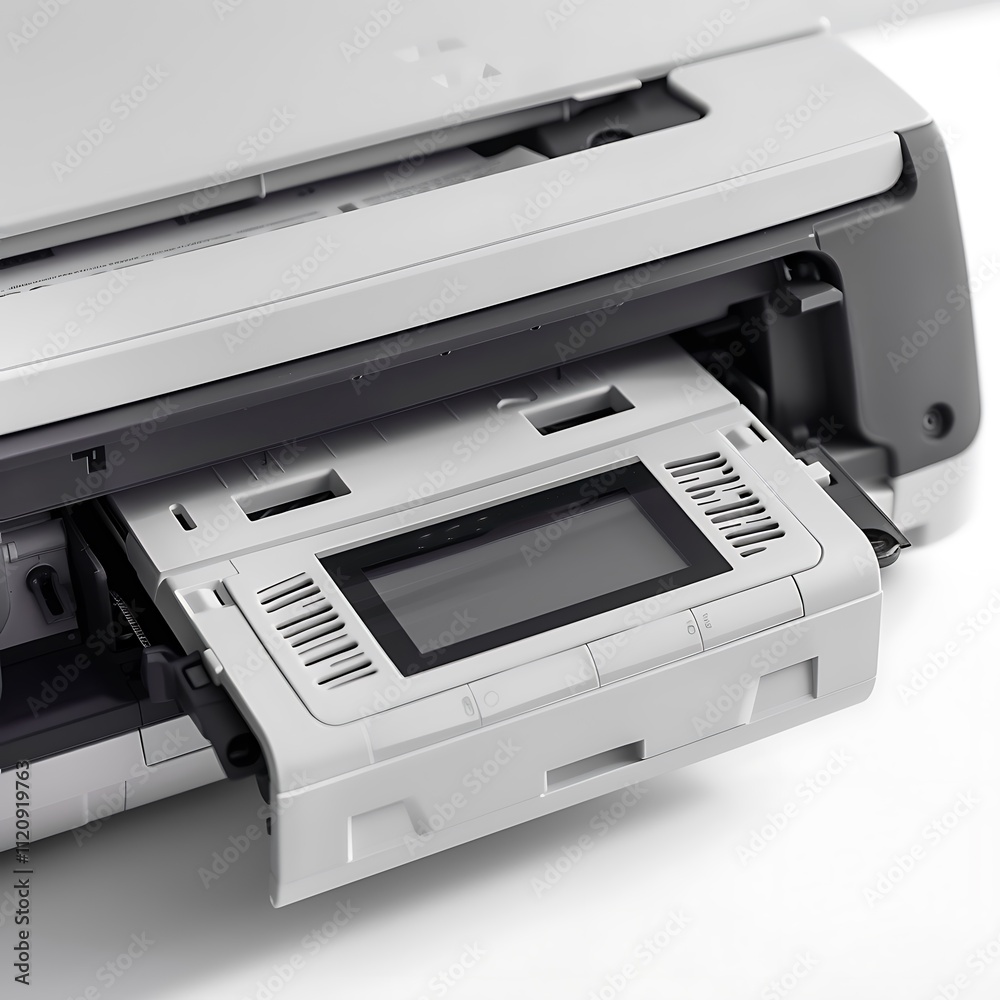 Printer isolated on a white background Printer isolated on a white background
