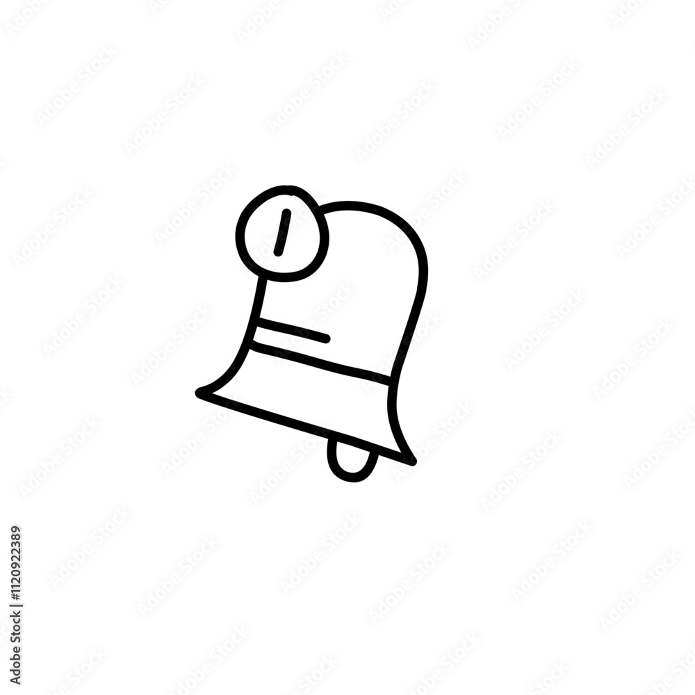 outline of the bell outline of the bell