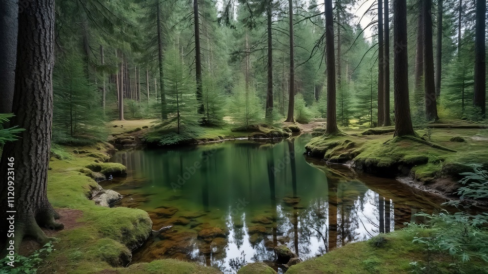 Serene Black Forest Pond, Award-Winning Photography of a Tranquil Scene in Germany Serene Black Forest Pond, Award-Winning Photography of a Tranquil Scene in Germany