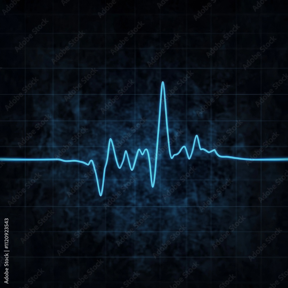 Heart rate stable concept. Digital heartbeat monitor on a dark background. Heart rate stable concept. Digital heartbeat monitor on a dark background.
