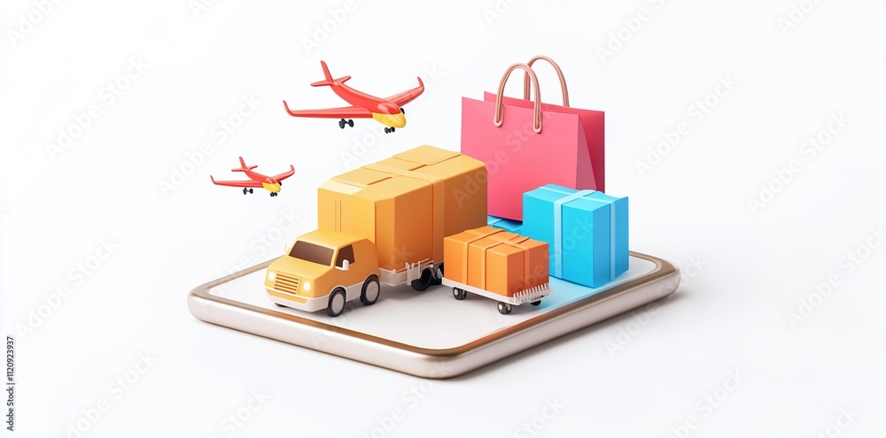 Cargo transportation by trucks and Ship across the globe with containers. global transport.photo Cargo transportation by trucks and Ship across the globe with containers. global transport.photo