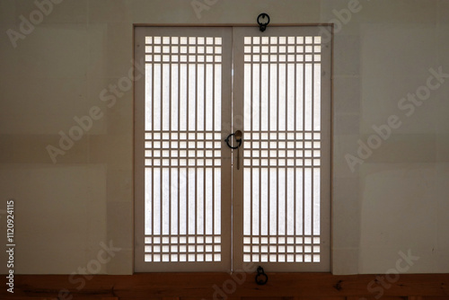 The door of Hanok, a traditional Korean house