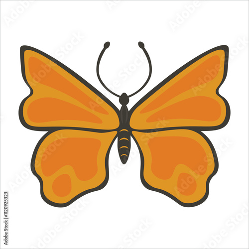 simple illustration of a butterfly 
