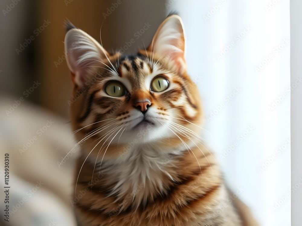 Obraz premium cat on focus