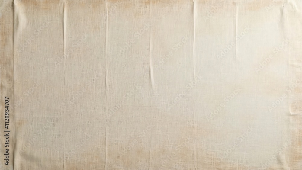 High-Resolution Cream Linen Canvas Texture, Large Flat Lay Fabric Background High-Resolution Cream Linen Canvas Texture, Large Flat Lay Fabric Background