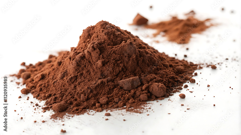 cocoa powder isolated cocoa powder isolated