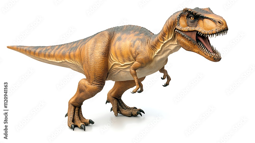 Tyrannosaurus Rex, a fearsome predator, isolated on white background. Tyrannosaurus Rex, a fearsome predator, isolated on white background.