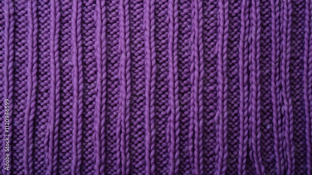 High-Resolution Close-up of Purple Wool Sweater Texture, Detailed Knit Fabric Flat Lay Photography for Design Projects High-Resolution Close-up of Purple Wool Sweater Texture, Detailed Knit Fabric Flat Lay Photography for Design Projects
