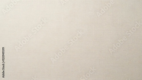 Creamy Ivory Linen Texture, Elegant Woven Fabric Background with Copy Space for Design Projects