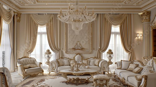 luxury living room interior  
