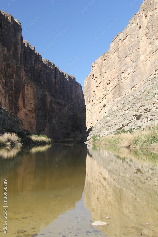 Santa Elena Canyon and the Rio Grande in Big Bend National Park, Texas Santa Elena Canyon and the Rio Grande in Big Bend National Park, Texas