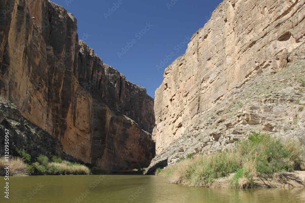 Santa Elena Canyon and the Rio Grande in Big Bend National Park, Texas Santa Elena Canyon and the Rio Grande in Big Bend National Park, Texas
