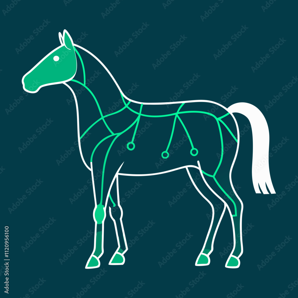 Obraz premium Horse vector illustration 