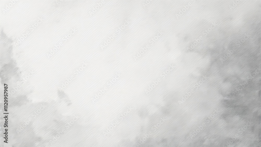 High-Resolution Watercolor Paper Background, Soft Gray Gradient with Copy Space, Perfect for Design Projects and Text