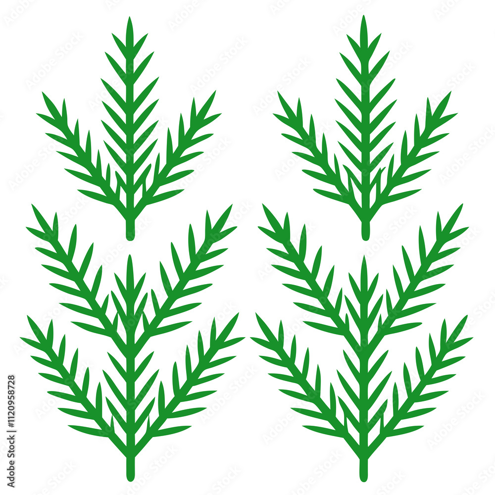 Fototapeta premium illustration of a Christmas tree