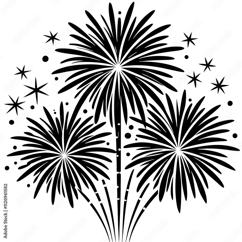 Set of fireworks vector illustration Set of fireworks vector illustration