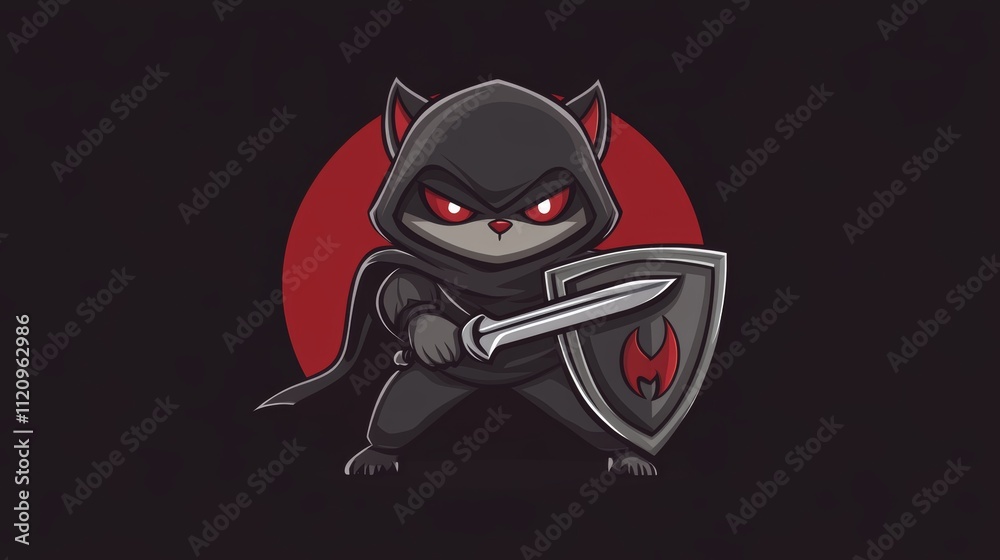 Fantasy RPG character with a black hood Fantasy RPG character with a black hood
