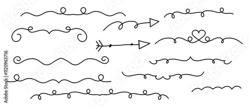 Various decorative dividers collection.