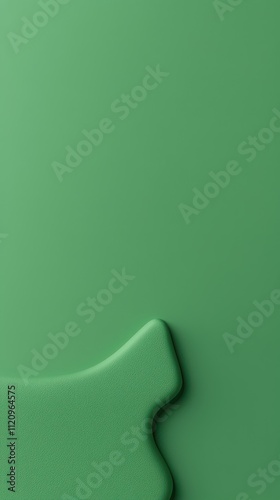 A green background with a green object on it