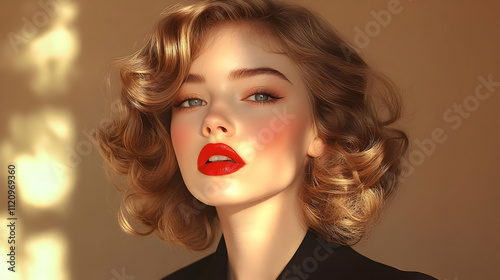 Golden Curls, Red Lips: Classic Beauty Style Guide
