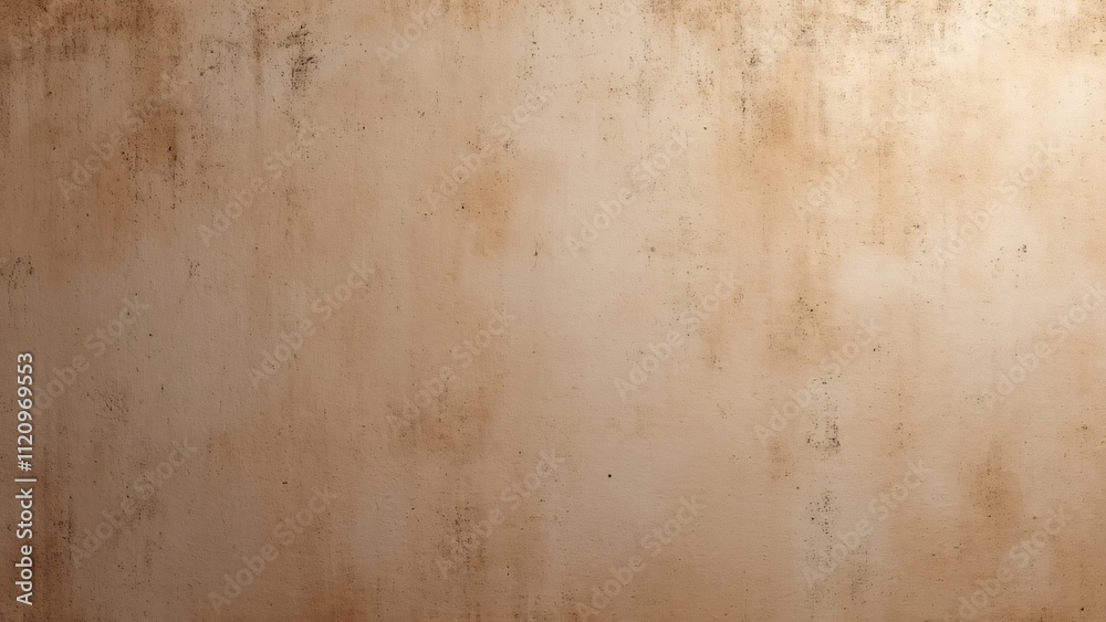 Fototapeta premium Brown Stucco Wall Texture, Interior Design Web Banner with Copy Space - AI Generated Background