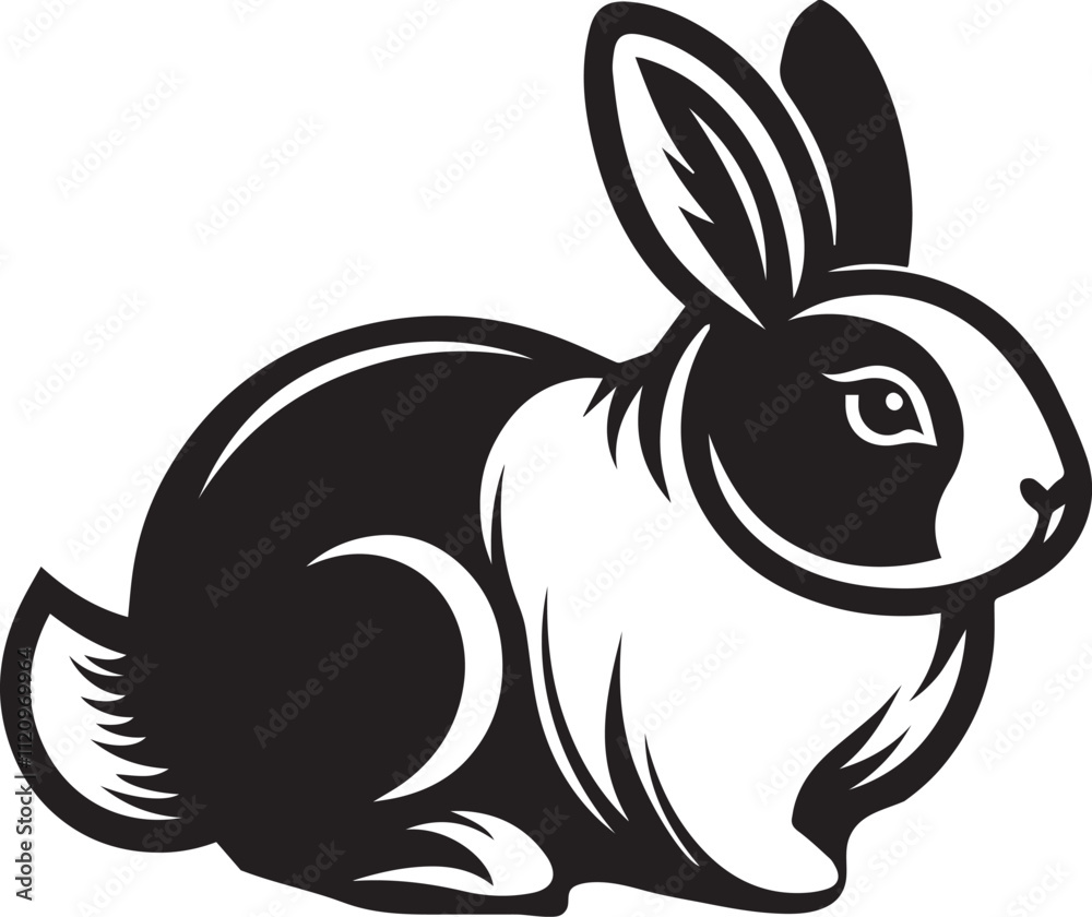 A clean, black-and-white vector illustration of a rabbit, ideal for logos, designs, and branding. Scalable and versatile, perfect for creative projects and animal-themed graphics. A clean, black-and-white vector illustration of a rabbit, ideal for logos, designs, and branding. Scalable and versatile, perfect for creative projects and animal-themed graphics.